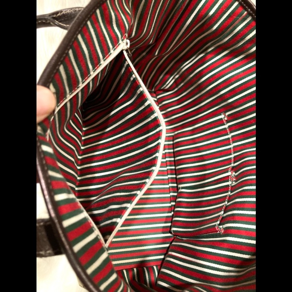 Authentic Gucci Monogram Logo D Ring Shoulder Bag Tote - Picture 10 of 15